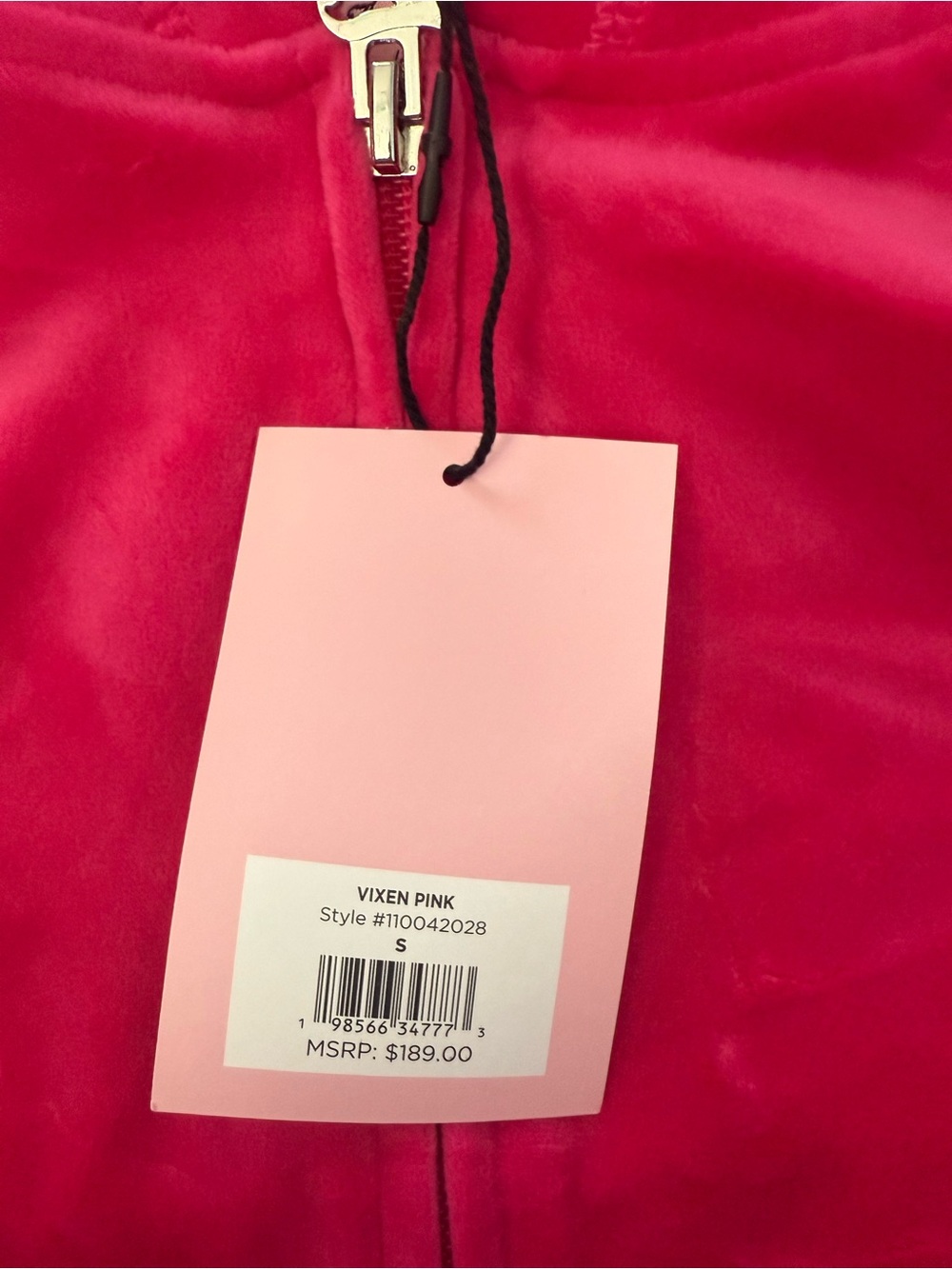 Juicy Couture Hot Pink Hoodie And Shorts Set - Picture 4 of 4